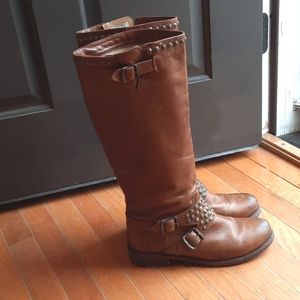 FRYE Women's Jenna Studded Tall Knee-High Boots